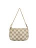 Louis Vuitton 100% Canvas Solid White Mini Pochette Accessoires White Canvas Clutch Bag One size - photo 1