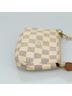 Louis Vuitton 100% Canvas Solid White Mini Pochette Accessoires White Canvas Clutch Bag One size - photo 4