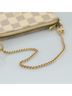 Louis Vuitton 100% Canvas Solid White Mini Pochette Accessoires White Canvas Clutch Bag One size - photo 5