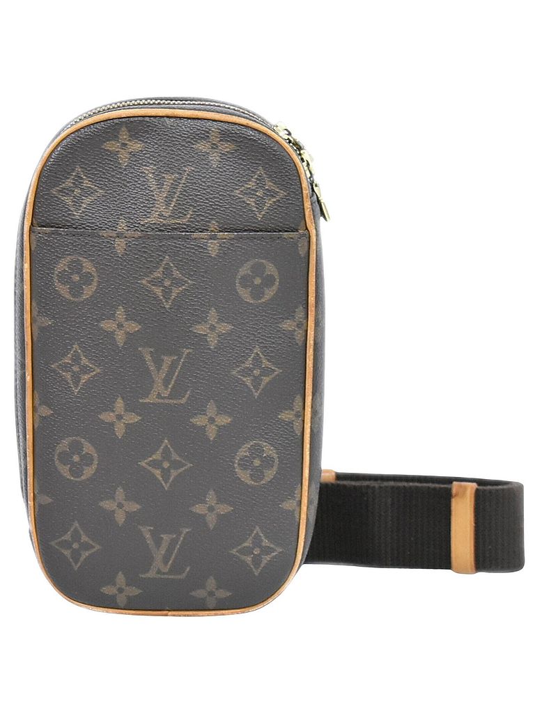 Louis Vuitton 100% Canvas Solid Brown Gange Brown Canvas Clutch Bag One size - photo 1