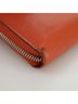 Louis Vuitton 100% Leather Solid Orange Zippy Wallet Orange Leather Wallet One size - photo 7