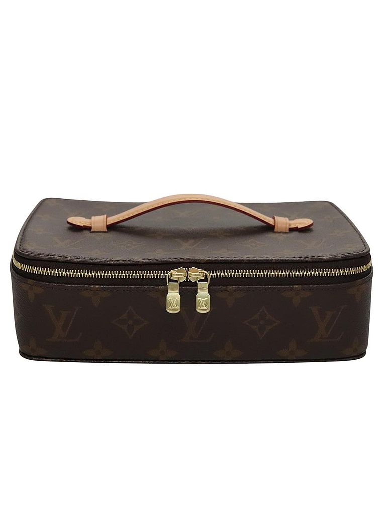 Louis Vuitton 100% Canvas Solid Brown Jewelry Case Brown Canvas Clutch Bag One size - photo 1