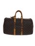 Louis Vuitton 100% Canvas Solid Brown Keepall 45 Brown Canvas Travel Bag One size - photo 1
