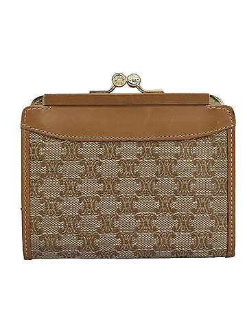 Céline Macadam Beige Canvas Wallet (view 1)