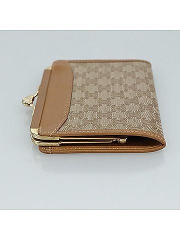 Céline Macadam Beige Canvas Wallet (view 2)