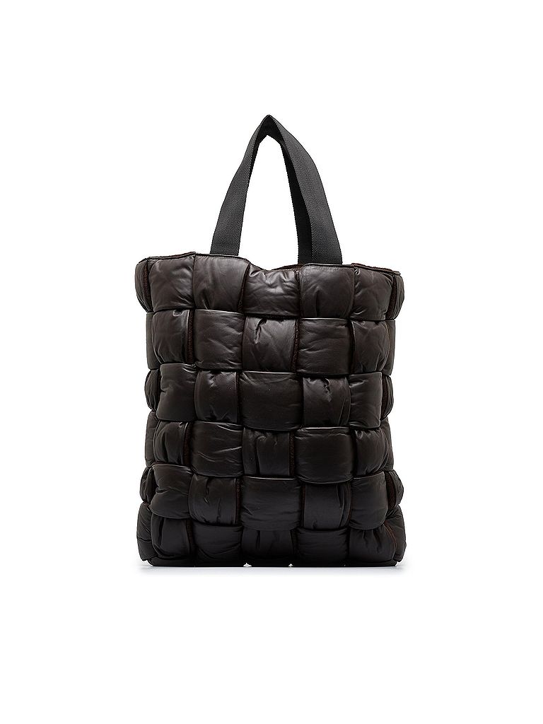 Bottega Veneta 100% Leather Black Padded Maxi Intrecciato Tote One size - photo 1