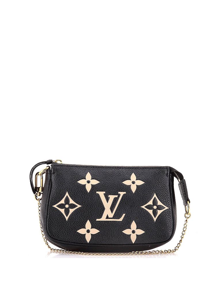 Louis Vuitton 100% Leather Black Pochette Accessoires Bicolor Monogram Empreinte Giant Mini One size - photo 1