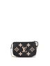 Louis Vuitton 100% Leather Black Pochette Accessoires Bicolor Monogram Empreinte Giant Mini One size - photo 4