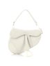Christian Dior 100% Leather White Ultra Matte Saddle Handbag Leather Medium One size - photo 1