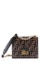 Fendi 100% Leather Brown Kan U Shoulder Bag Zucca Embossed Leather Small One size - photo 1