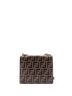 Fendi 100% Leather Brown Kan U Shoulder Bag Zucca Embossed Leather Small One size - photo 4