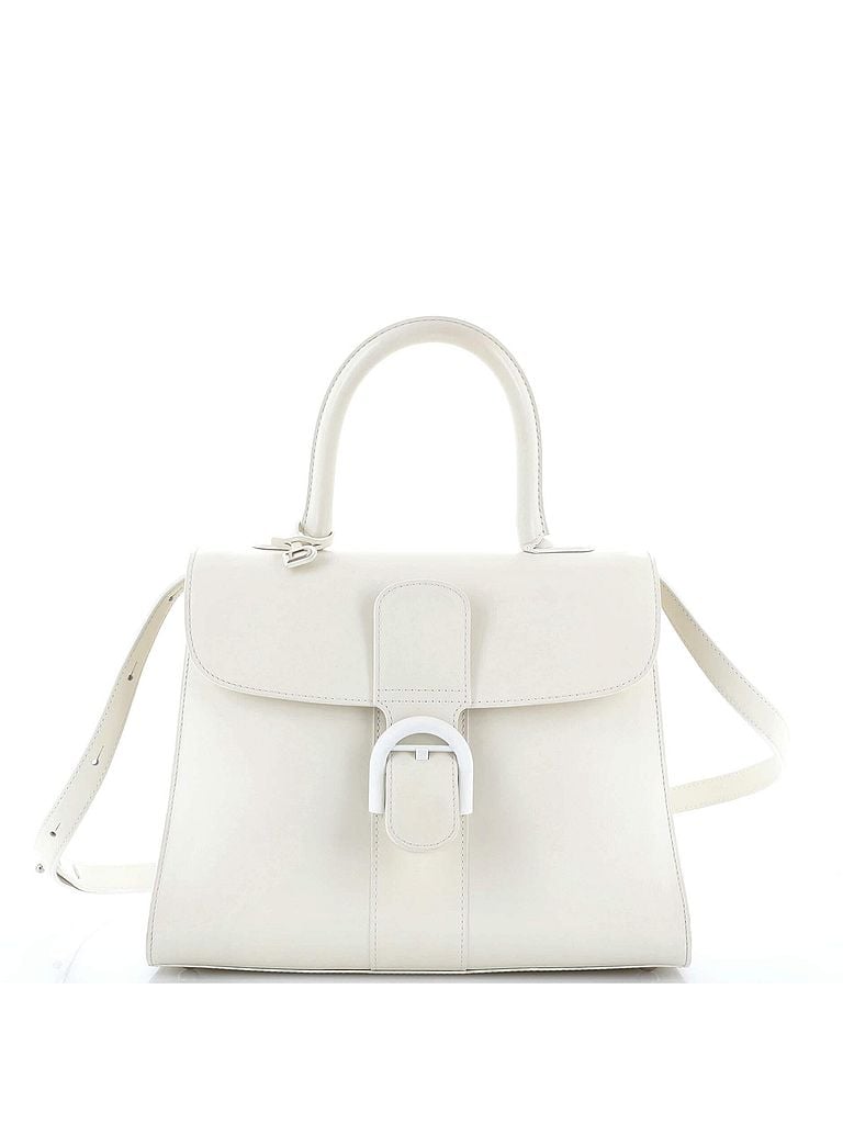 Delvaux 100% Leather White Brillant Top Handle Bag Leather MM One size - photo 1
