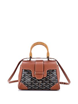 Goyard Saigon Top Handle Bag Coated Canvas with Leather Mini (view 1)