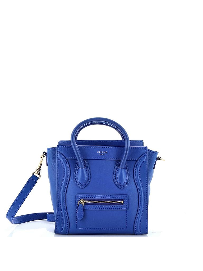 Céline 100% Leather Blue Luggage Bag Smooth Leather Nano One size - photo 1
