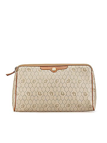 Dior Honeycomb Coated Canvas Clutch (view 1)