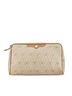 Dior 100% Coated Canvas Brown Honeycomb Coated Canvas Clutch One size - photo 1