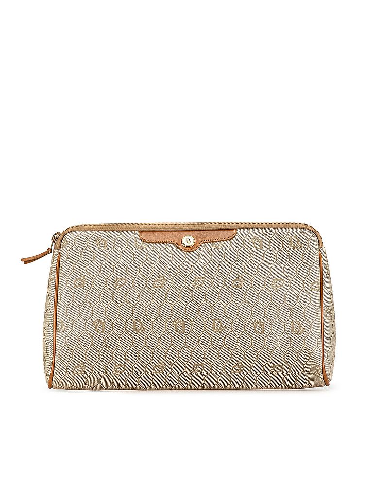 Dior 100% Coated Canvas Brown Honeycomb Coated Canvas Clutch One size - photo 1