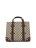 Gucci Brown Buckle Travel Tote GG Coated Canvas with Leather Medium One size - photo 1