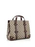 Gucci Brown Buckle Travel Tote GG Coated Canvas with Leather Medium One size - photo 3