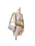 Fendi 100% Cotton White Striped Jersey Baguette Satchel One size - photo 2