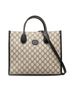 Gucci 100% Coated Canvas Brown Small GG Supreme Interlocking G Tote One size - photo 1