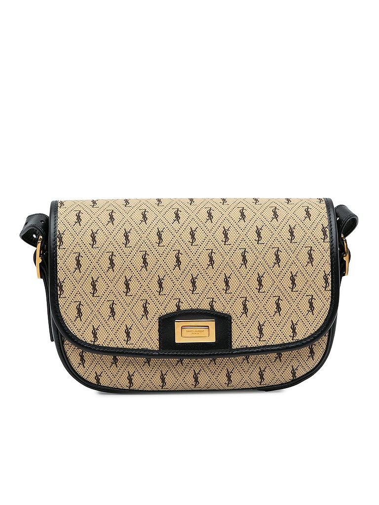 Saint Laurent 100% Canvas Brown Medium Canvas Monogram All Over Crossbody One size - photo 1