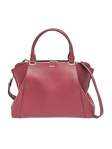 Cartier Must Line Burgundy Leather Handbag (view 1)