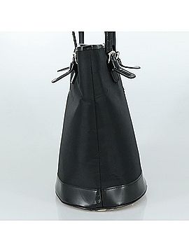 Burberry Nova Check Black Leather Tote Bag (view 2)