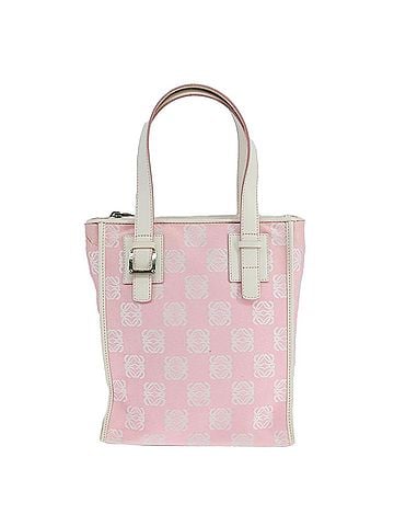 Loewe Anagram Pink Canvas Tote Bag (view 1)