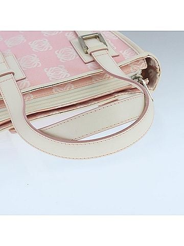 Loewe Anagram Pink Canvas Tote Bag (view 2)