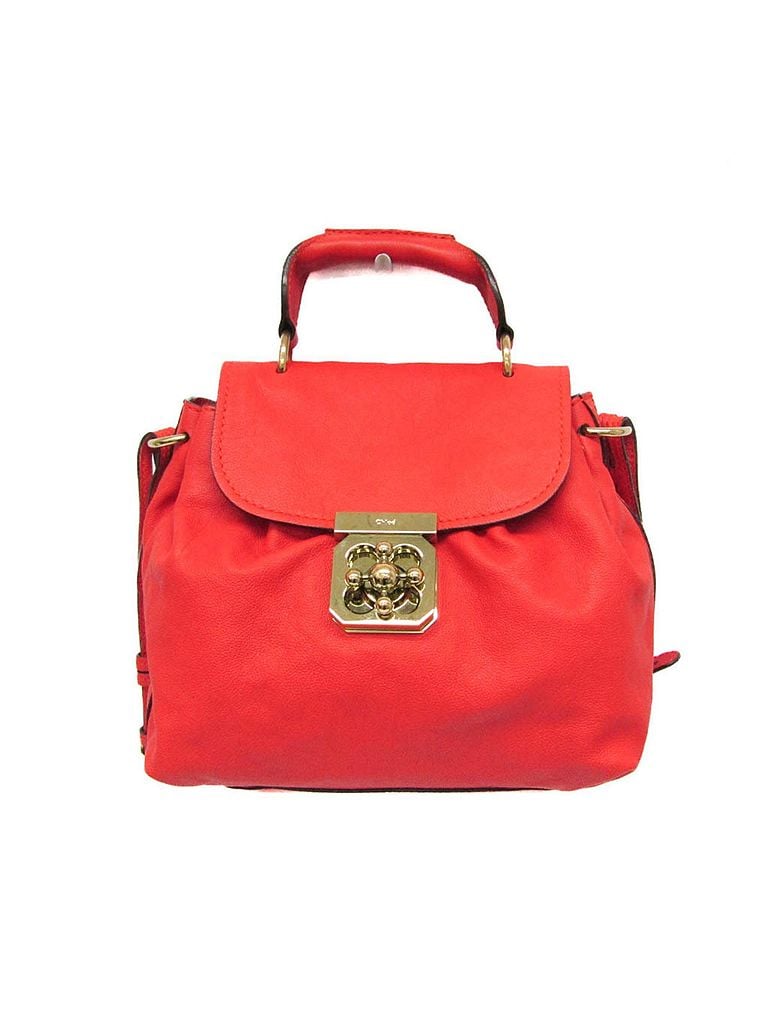 Chloé 100% Leather Solid Red Red Leather Handbag One size - photo 1