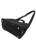 Prada 100% Canvas Solid Black Canapa Black Canvas Shoulder Bag One size - photo 3