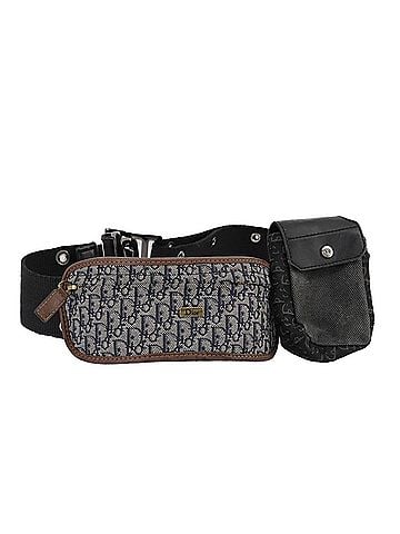 Dior Trotteur Beige Canvas Clutch Bag (view 1)