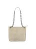 Prada 100% Patent Leather Solid Tan Beige Patent Leather Shoulder Bag One size - photo 1