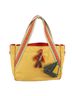 Prada 100% Canvas Solid Yellow Tessuto Yellow Canvas Handbag One size - photo 1