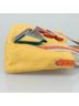 Prada 100% Canvas Solid Yellow Tessuto Yellow Canvas Handbag One size - photo 4