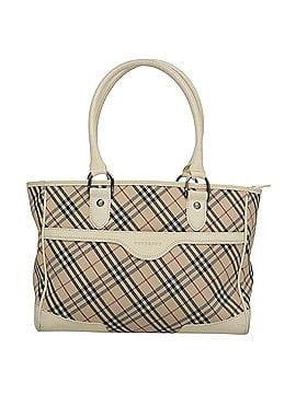 Burberry Nova Check Beige Canvas Tote Bag (view 1)