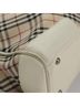Burberry 100% Canvas Solid Tan Nova Check Beige Canvas Tote Bag One size - photo 6