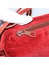 Prada 100% Suede Solid Red Red Suede Shoulder Bag One size - photo 10