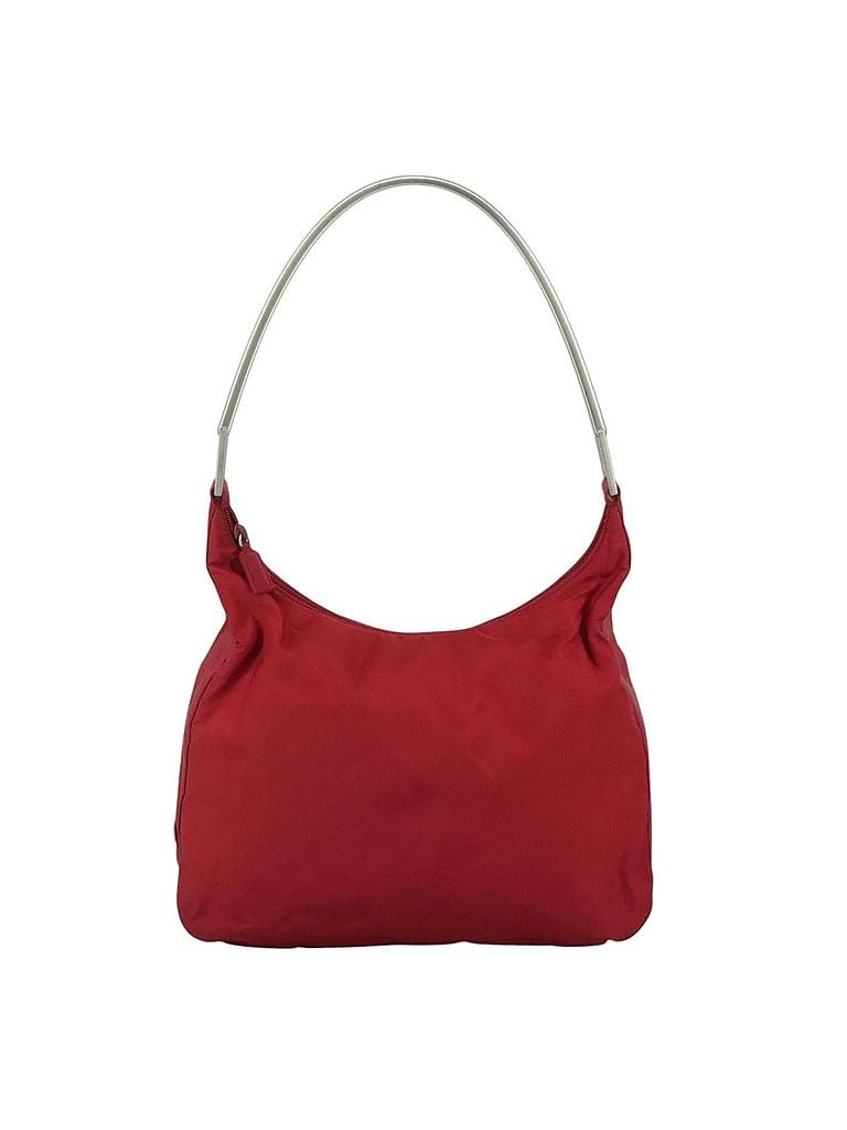 Prada 100% Synthetic Solid Red Re-Nylon Red Synthetic Shoulder Bag One size - photo 1