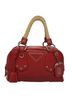 Prada 100% Leather Solid Red Red Leather Handbag One size - photo 1