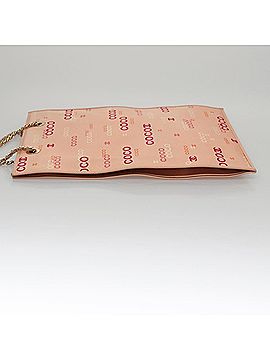 Chanel Coco Mark Pink Canvas Tote Bag (view 2)