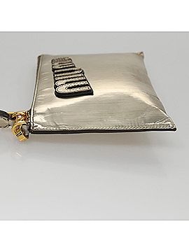 Miu Miu Gold Patent Leather Clutch Bag (view 2)