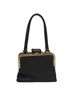 Prada 100% Leather Solid Black Black Leather Handbag One size - photo 3