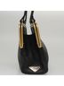 Prada 100% Leather Solid Black Black Leather Handbag One size - photo 2