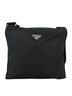 Prada 100% Synthetic Solid Black Tessuto Black Synthetic Shoulder Bag One size - photo 1