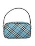 Burberry 100% Canvas Solid Blue Blue Label Blue Canvas Clutch Bag One size - photo 1