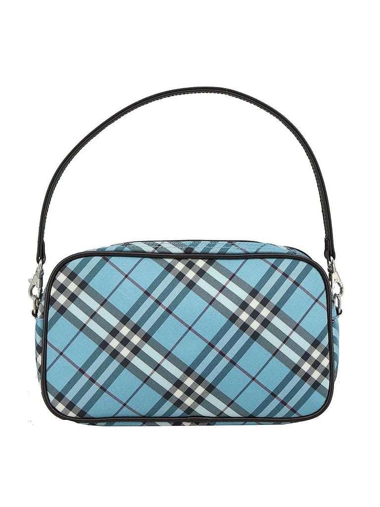 Burberry 100% Canvas Solid Blue Blue Label Blue Canvas Clutch Bag One size - photo 1