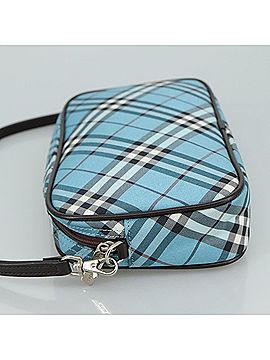 Burberry Blue Label Blue Canvas Clutch Bag (view 2)