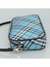 Burberry 100% Canvas Solid Blue Blue Label Blue Canvas Clutch Bag One size - photo 2